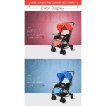 Bao Bao Hao 720W 2-in-1 Baby Rocking Stroller – Red & Blue