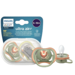 Phillips Avent pacifier, 06-18 months 2pcs set, Multicolor price in BD