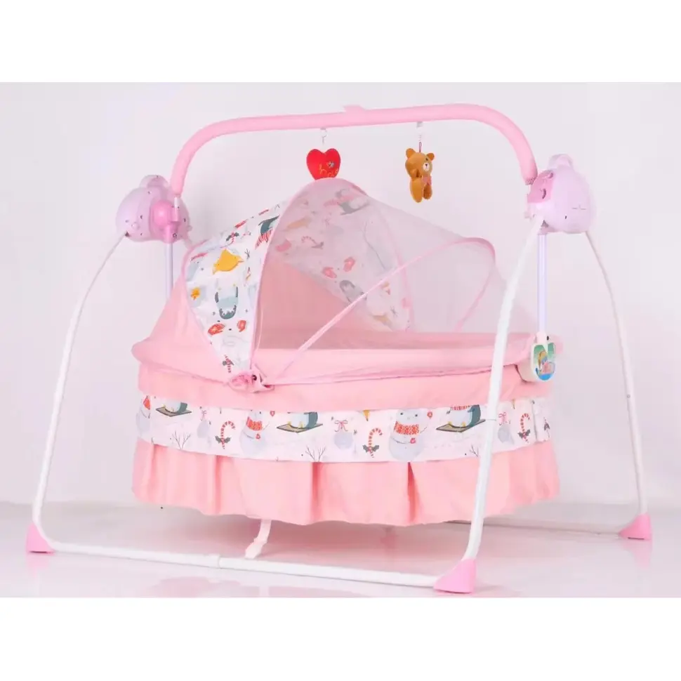 Remote Control Automatic Electric Baby Swing Cradle With Charger